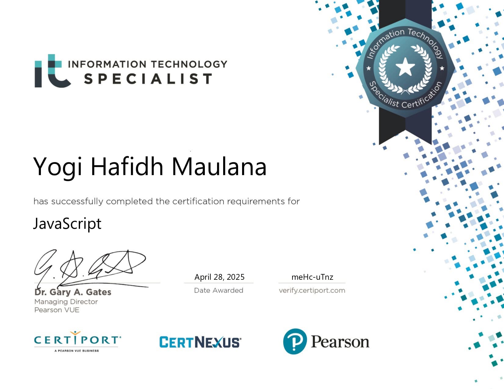 IT JavaScript Specialist