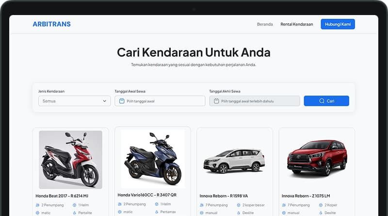 Vehicle Rental Management Platform